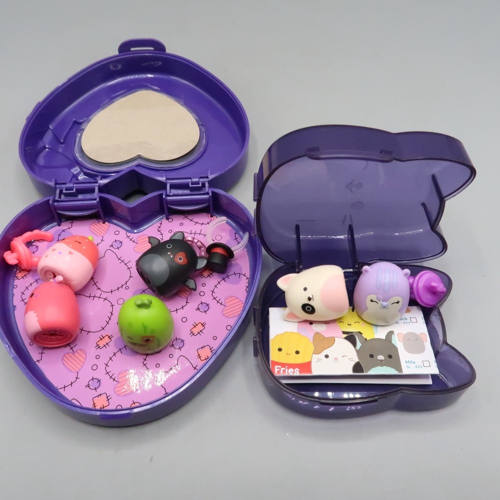 Squishmallows Squish-a-longs Halloween Ring Case Lot Figures Toys